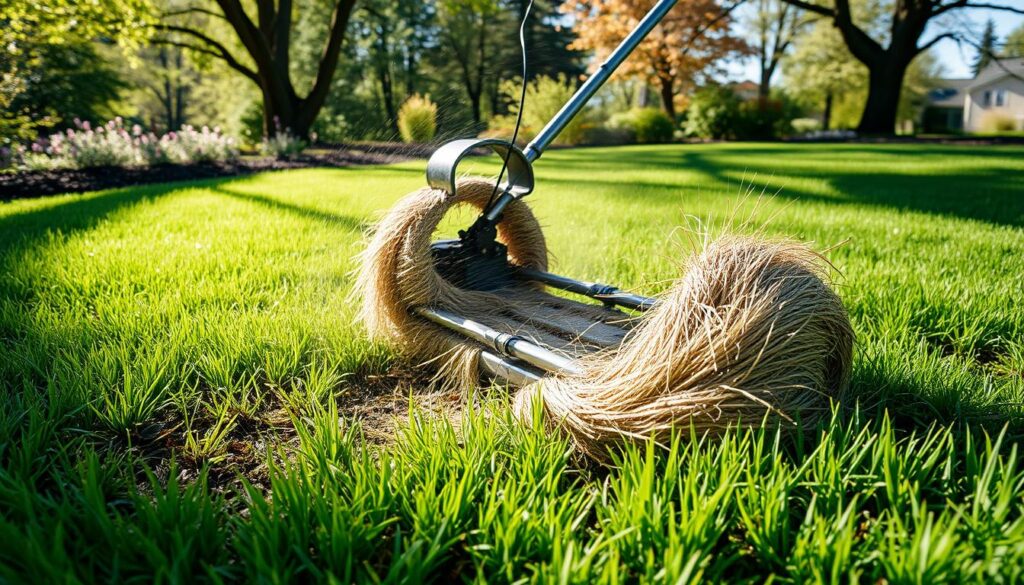 when to dethatch your lawn
